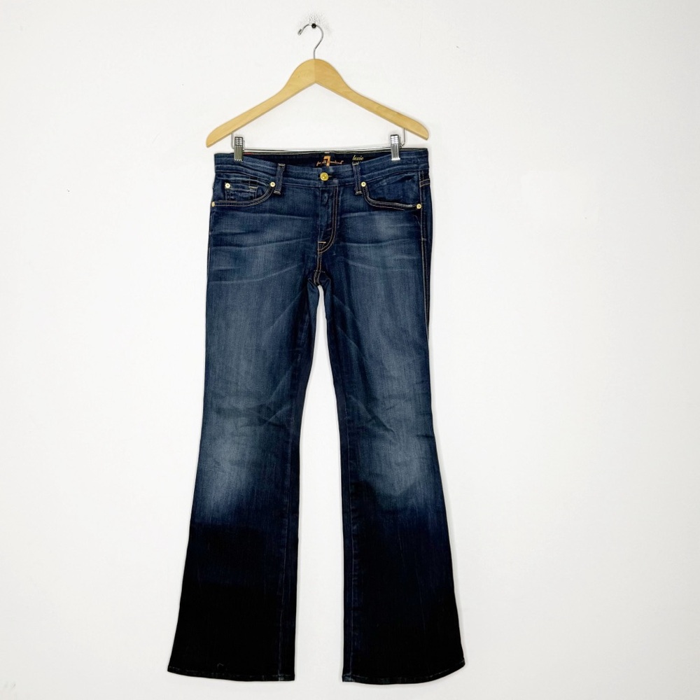 7 For All Mankind Lexie A-Pocket Jeans Size 31 Dark Wash - Picture 7 of 8